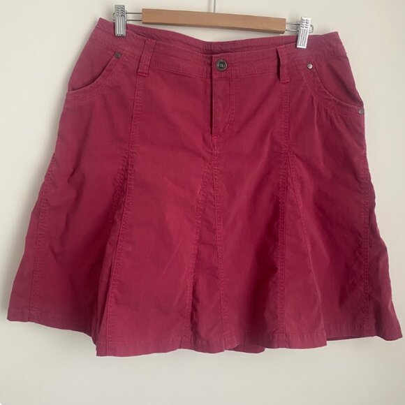Kuhl Culture Hiking Skirt Mini A-Line Stretch Outdoor Patina Dye Size 12 - Picture 1 of 11